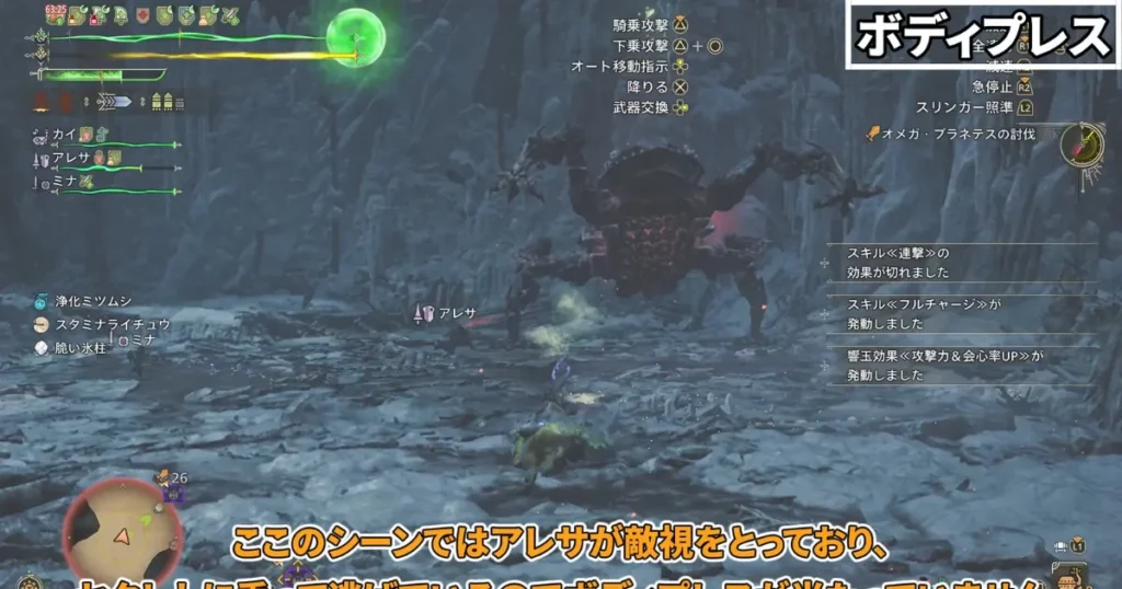 オメガのボディプレス