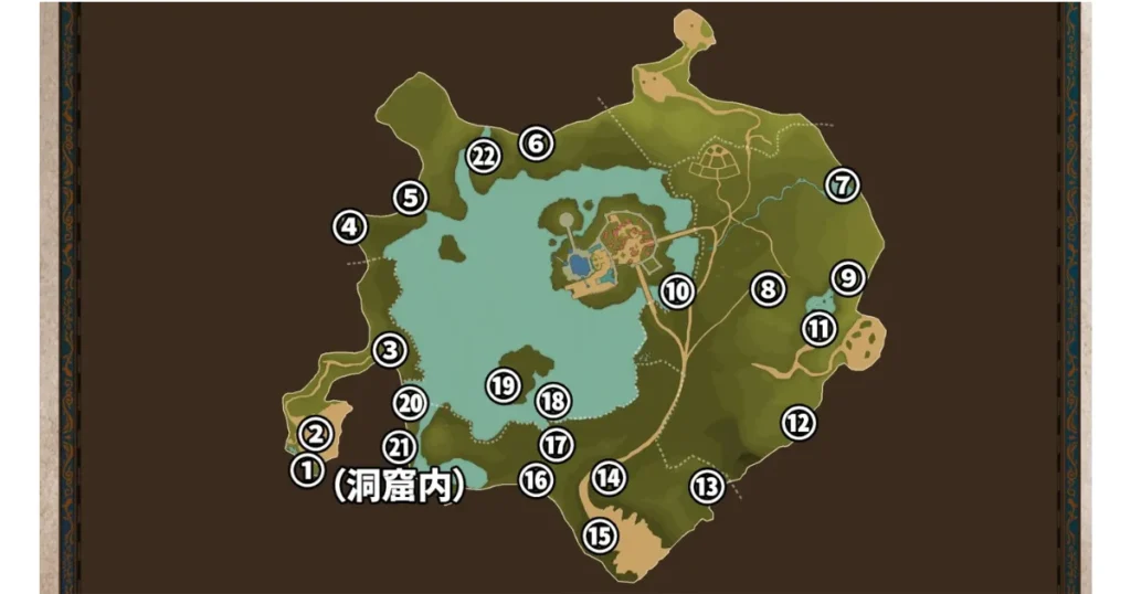 最終版アズラル領域マップ（プーギーの位置あり）