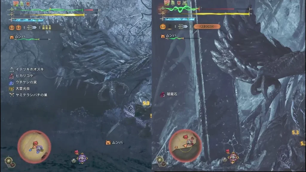 11:拘束時攻撃ヒット時の比較 その2