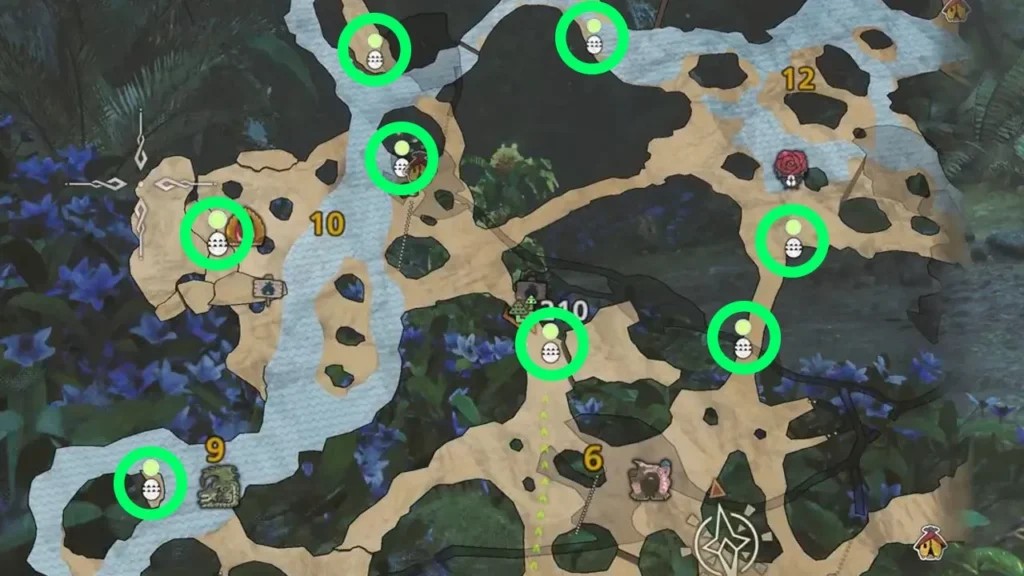 オトモンのタマゴの位置