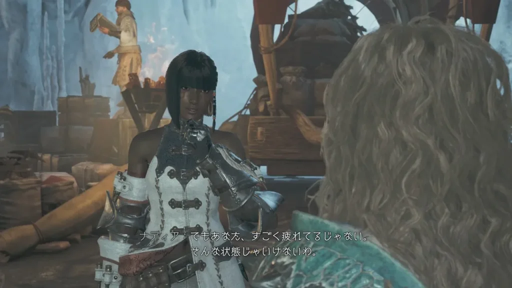 ナディアがミナを気遣う様子