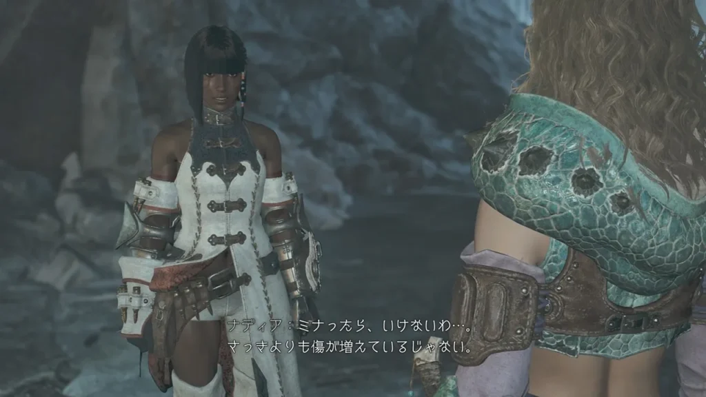 再びナディアがミナを気遣う様子