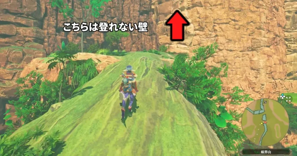 登れる壁のほうを登る