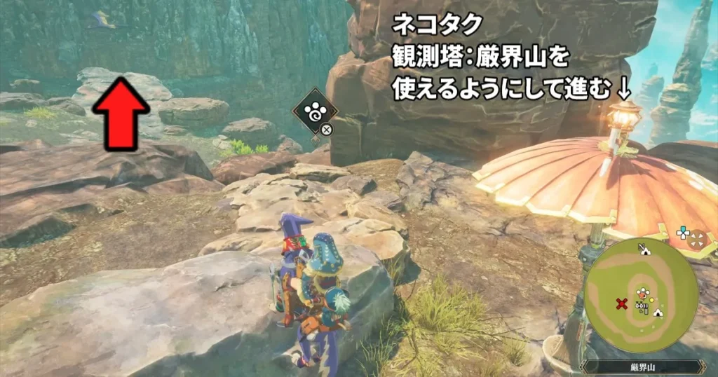 ネコタク観測塔：厳界山を使えるようにしてから進む