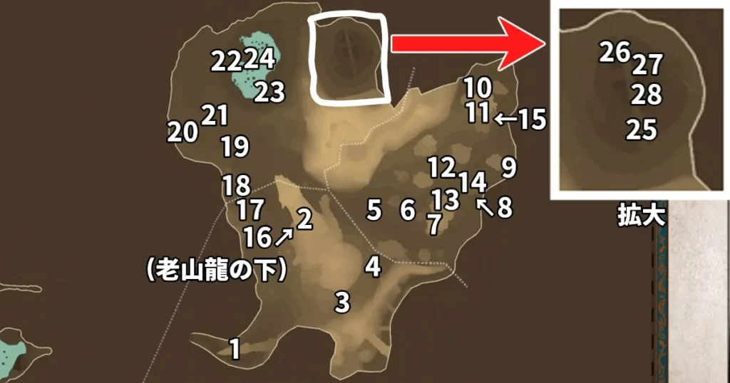 マップ：タキルカン(痕跡あり)