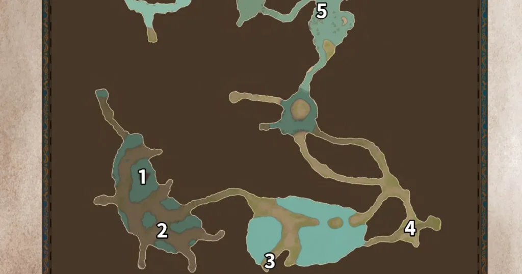 マップ：惑いの沼(痕跡あり)