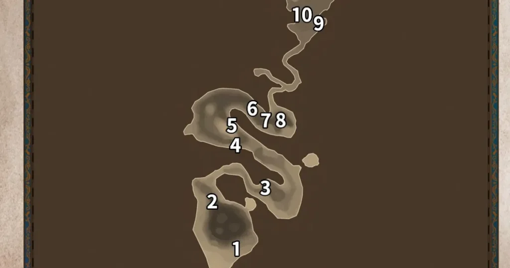 マップ：死の淵(痕跡あり)