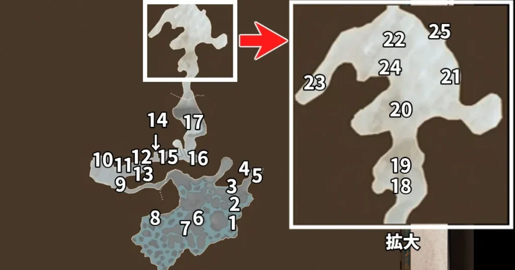 マップ：サンティア(痕跡あり)