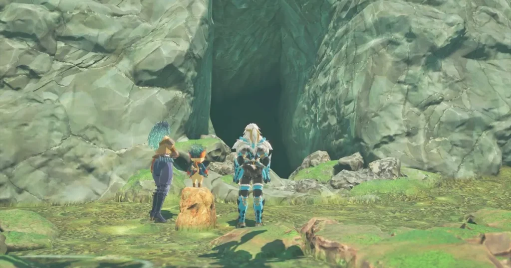 水脈の岩窟入口