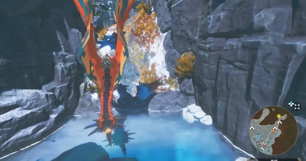 奈落の氷穴に行くルート1