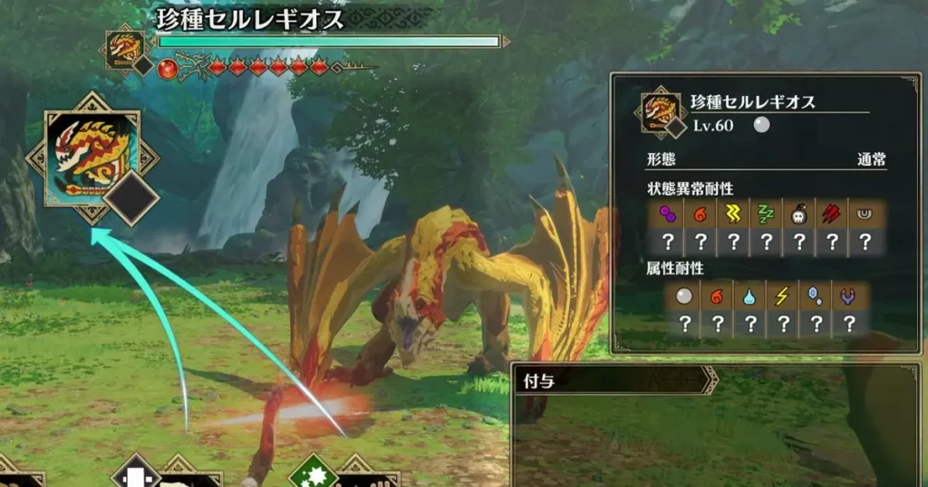 珍種セルレギオスとバトル