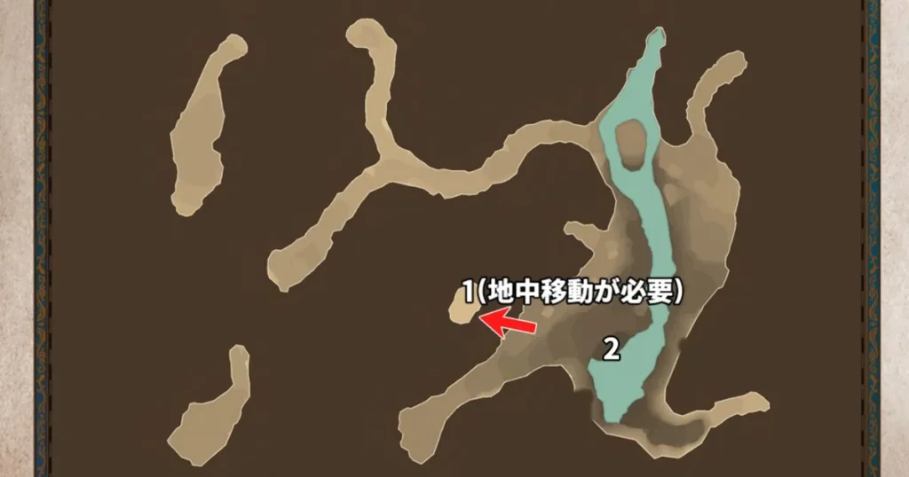 マップ狭間の抜け道(プーギー位置あり)