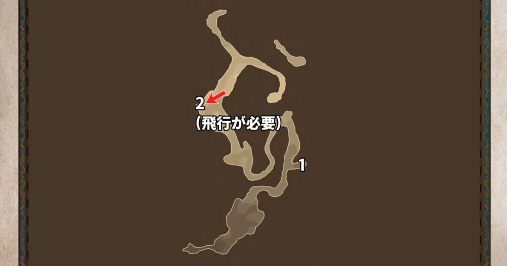 マップ龍の八ツ峰(プーギー位置あり)