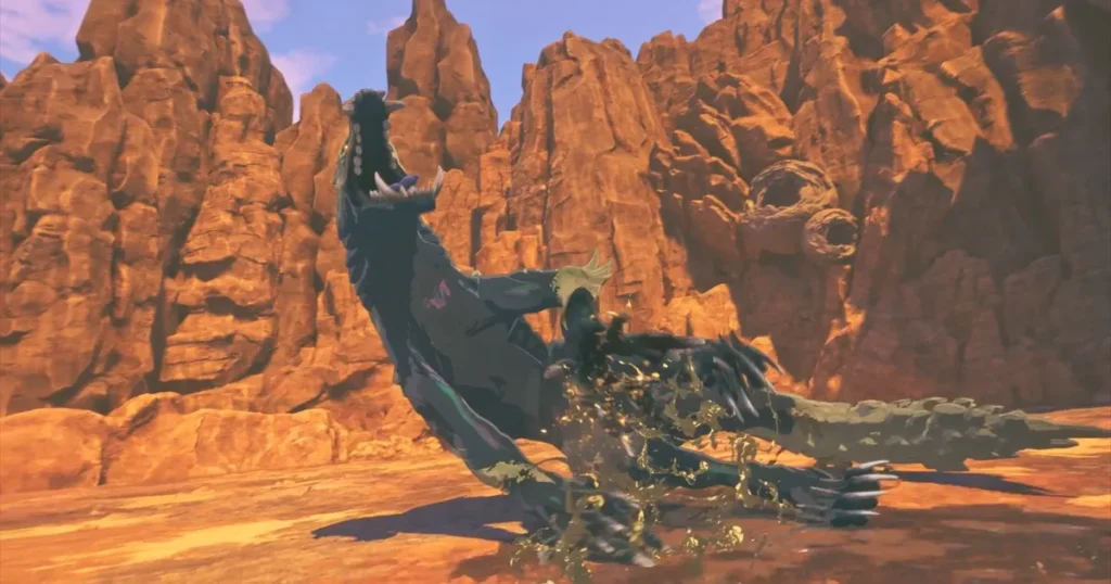 侵獣オドガロンの侵撃が失敗する