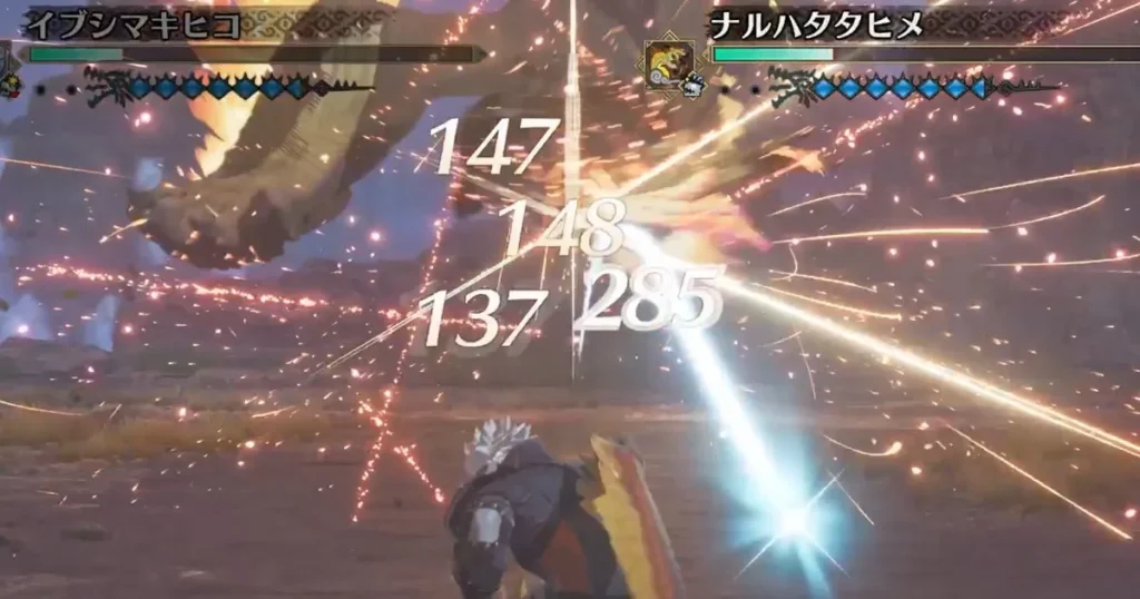 気刃兜割【改】で攻撃