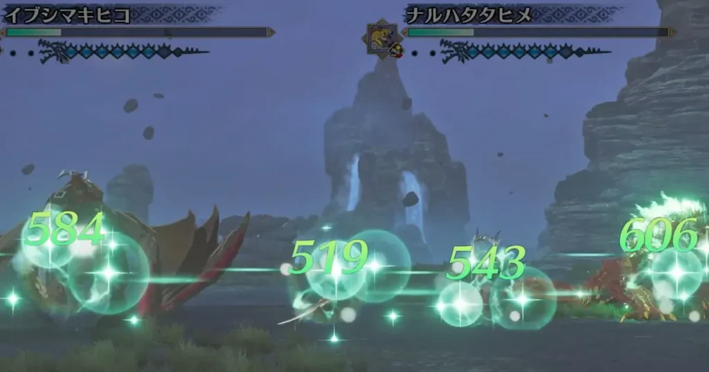 生命の大粉塵で回復