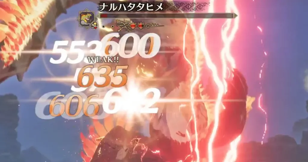 ナルハタタヒメを孵技:大落龍で討伐