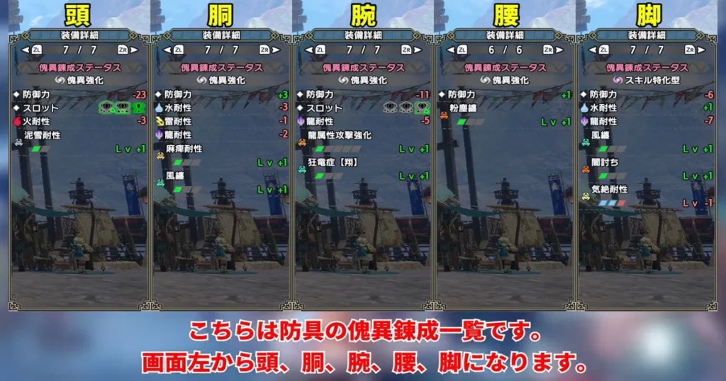 全纏ガンランス装備の傀異錬成